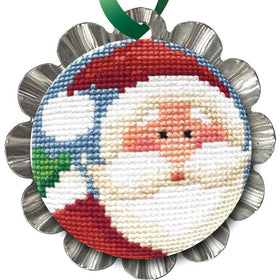 CN - Creative Needle Arts - CNA-0109 - Jolly Santa Tin Kit - Cross Stitch Kit