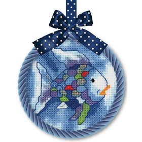 CN - Creative Needle Arts - CNA-0123 - Rainbow Fish Ornament - Cross Stitch Kit