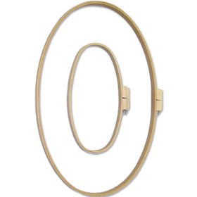 CN - Colonial Needle - Wooden Quilting Hoop - Straight Edge - Oval - 08" x 15"