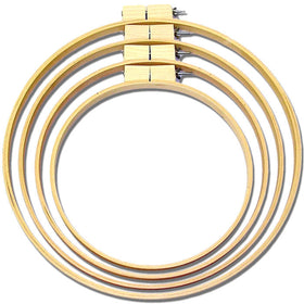CN - Colonial Needle - Straight Edge Wooden Hoop - 08"