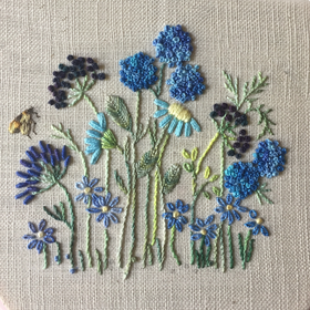 XXX-RWED - DBG4 - Blue Garden with Bee