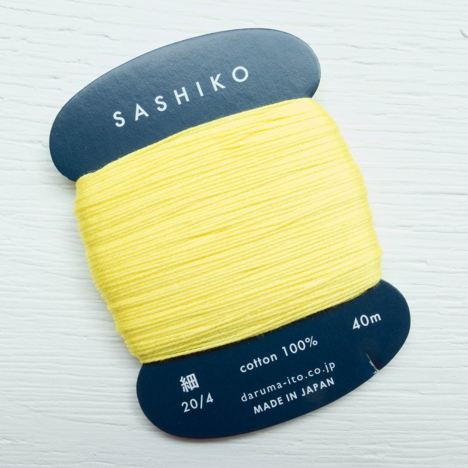 ORIM - Daruma - Sashiko Cotton Thread 20/4 - 0203 - Lemon