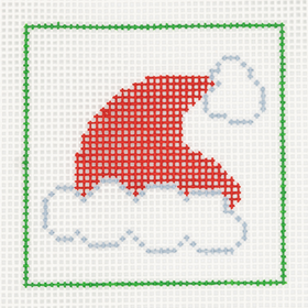 CN - DeElda - Santa Hat - Kids Needlepoint Kit