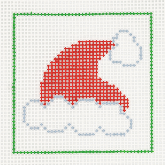 CN - DeElda - Santa Hat - Kids Needlepoint Kit