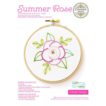 CN - Lolli and Grace - Summer Rose - Embroidery Kit