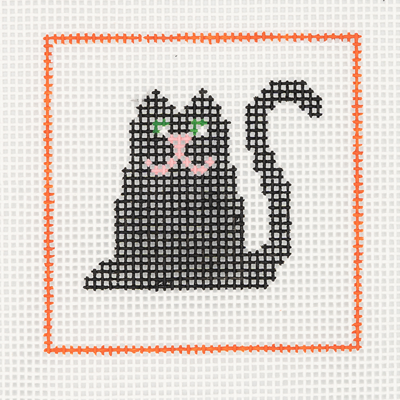 CN - DeElda - Black Cat - Kids Needlepoint Kit