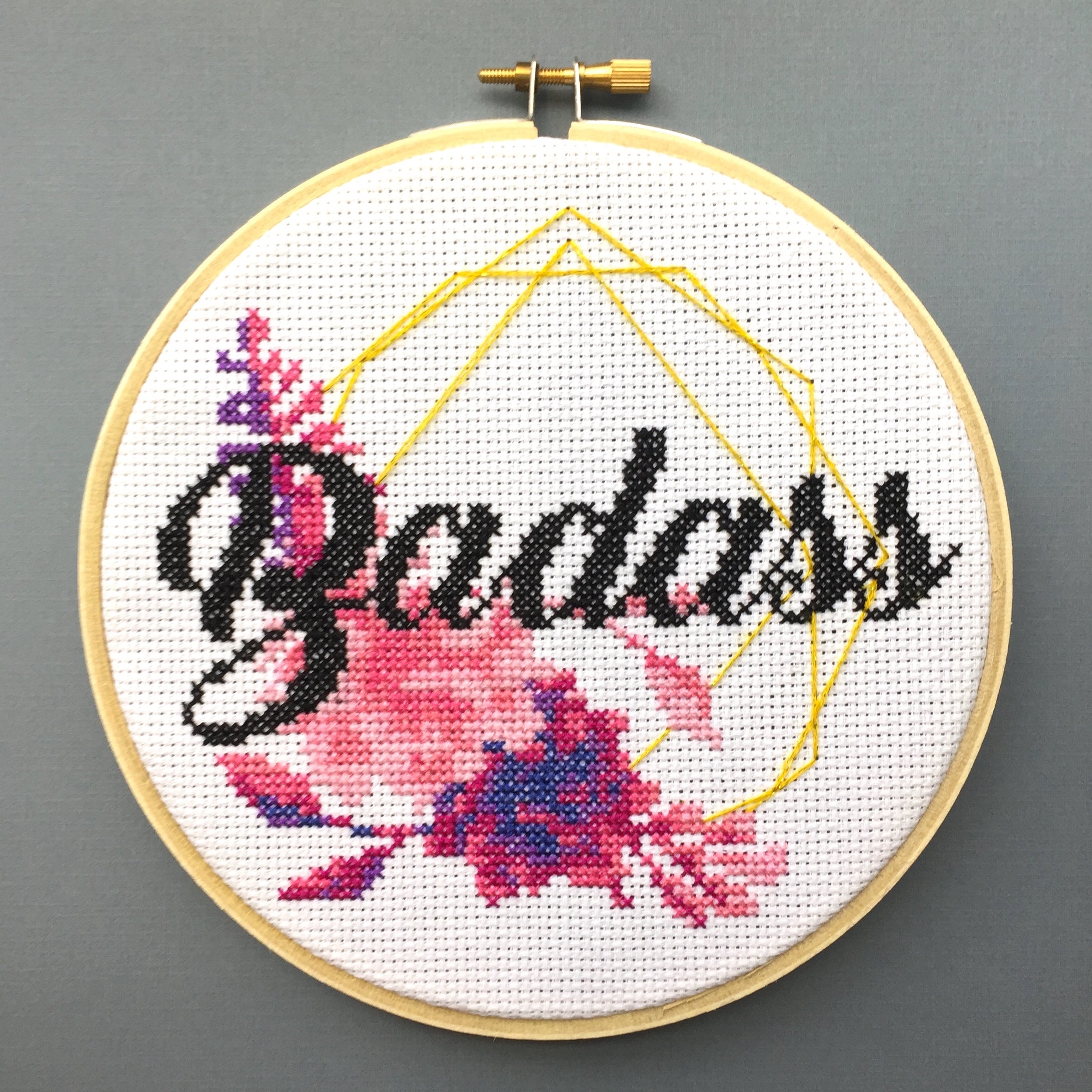 Badass Counted Cross Stitch DIY KIT