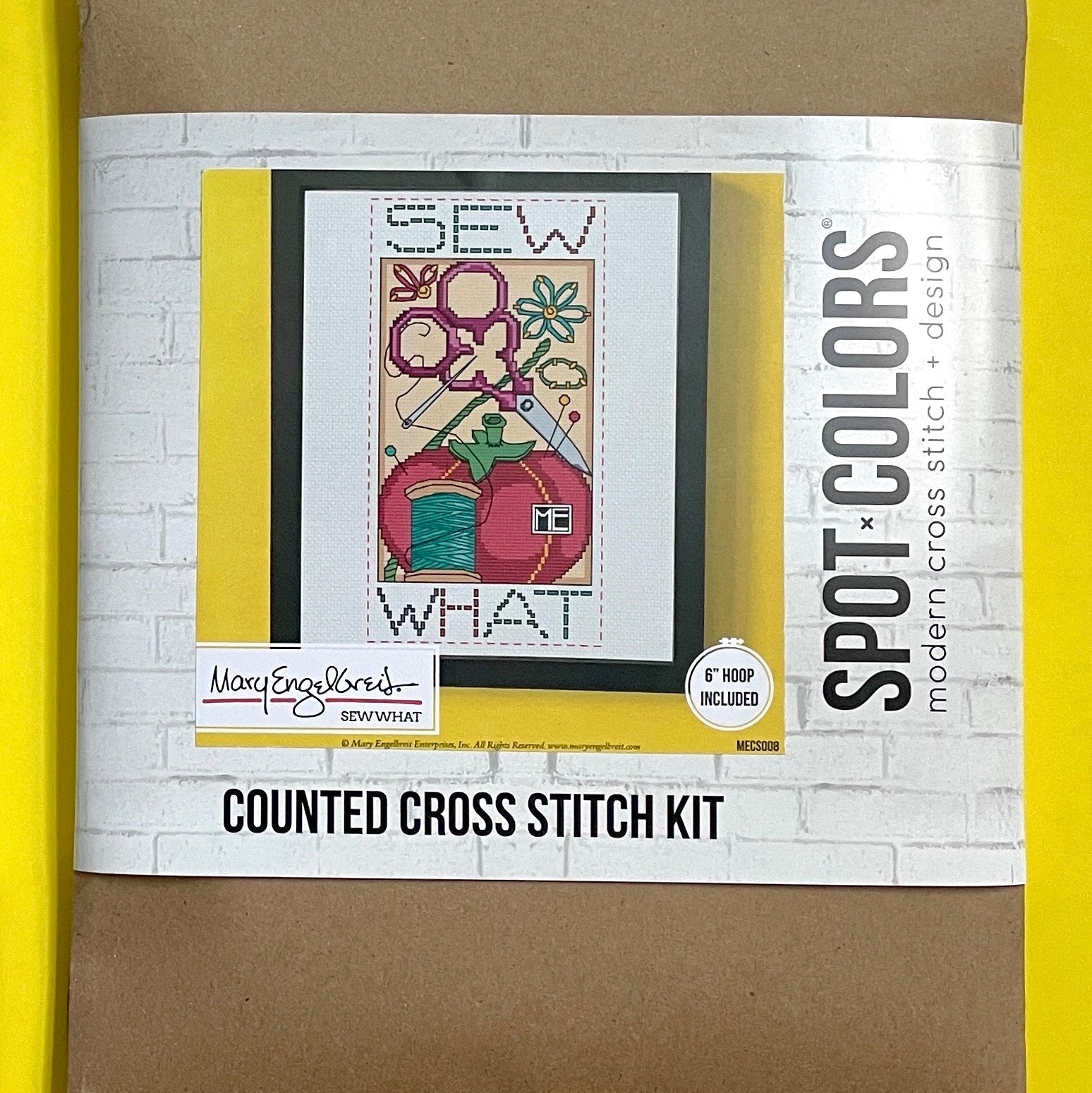 Sew What by Mary Engelbreit Counted Cross Stitch DIY KIT - 0