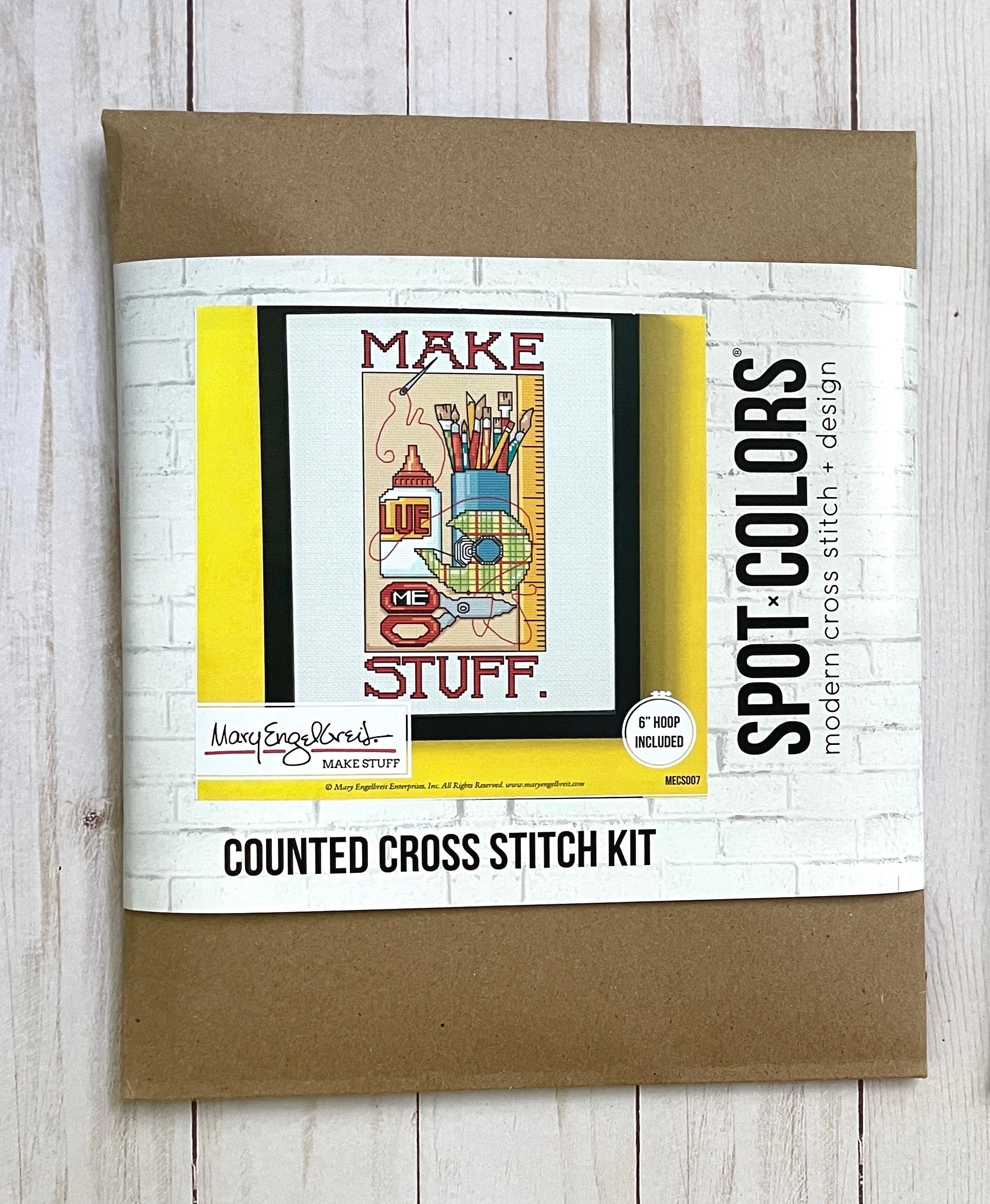 Make Stuff by Mary Engelbreit Counted Cross Stitch DIY KIT - 0