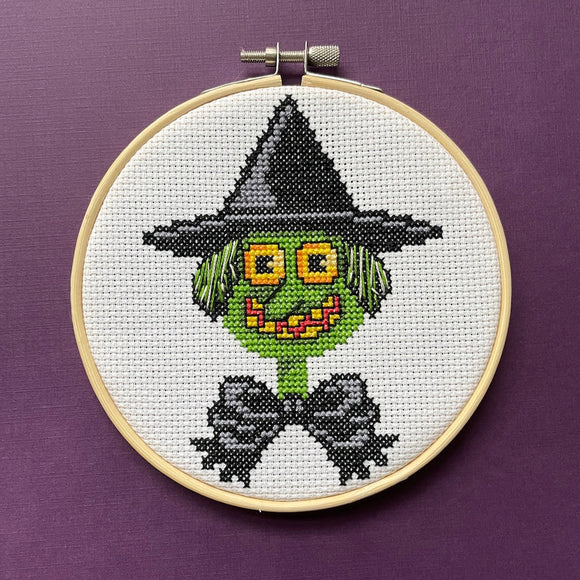 SPCL - Mary Engelbreit - Green Witch - Cross Stitch Kit