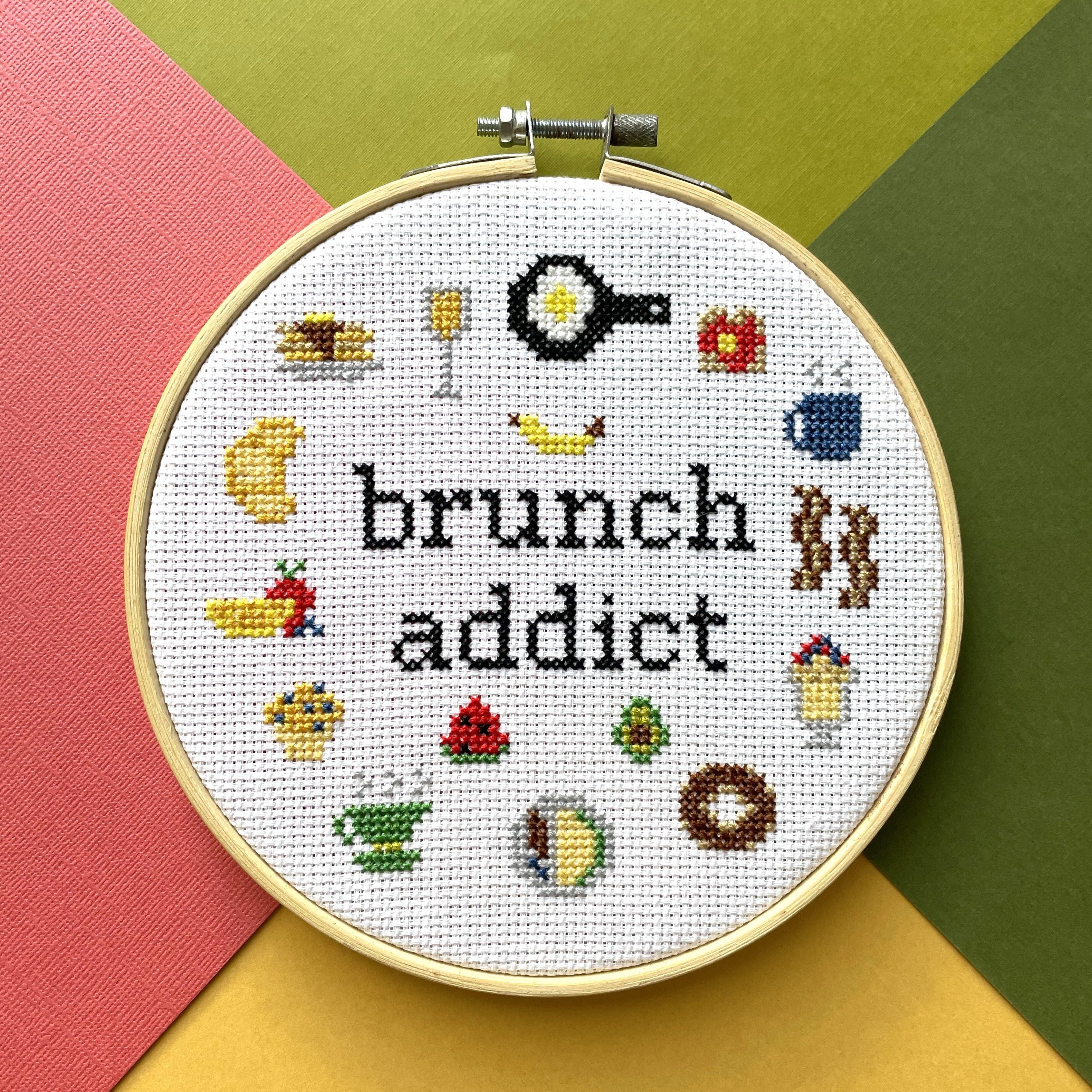 Brunch Addict Counted Cross Stitch Kit