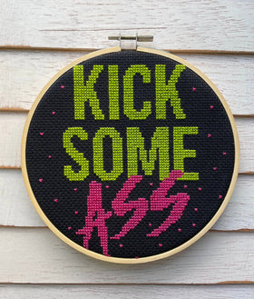 XXX-SPCL - Nicole LaBranche - Kick Some Ass - Cross Stitch Kit