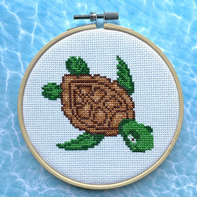 SPCL - Mary Engelbreit - Sea Turtle - Cross Stitch Kit