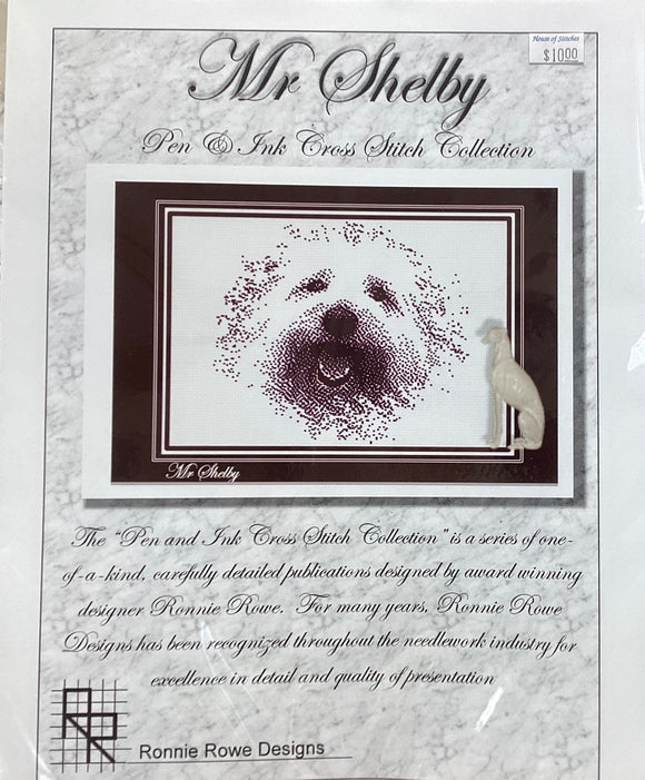 RRD - Pen and Ink Cross-Stitch Collection - Puppy Love - Mr. Shelby