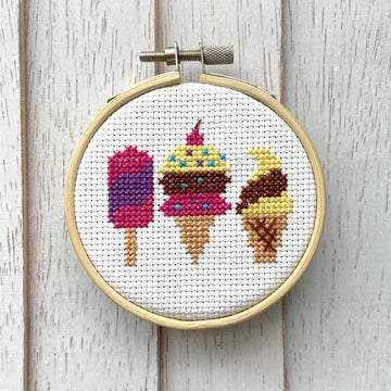 XXX-SPCL - Nicole LaBranche - Ice Cream - Cross Stitch Kit