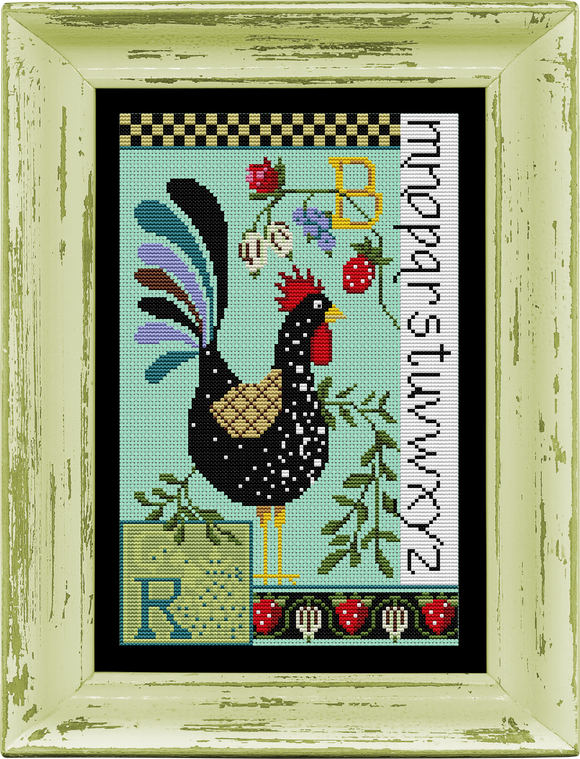 CN - Creative Needle Arts - Cross Stitch - Rooster Sampler