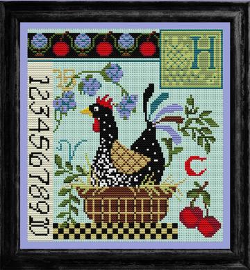 CN - Creative Needle Arts - Cross Stitch - Hen On Nest Sampler