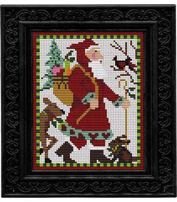 CN - Creative Needle Arts - Cross Stitch - Woodland Mini Santa