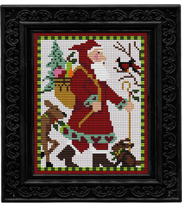 CN - Creative Needle Arts - Cross Stitch - Woodland Mini Santa