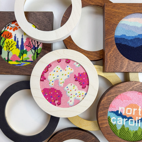 Circle Frames for Needlepoint 4" Rounds