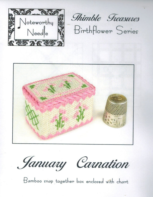 NWND - Thimble Treasures - Birth Flower Series: 01 - January Carnation