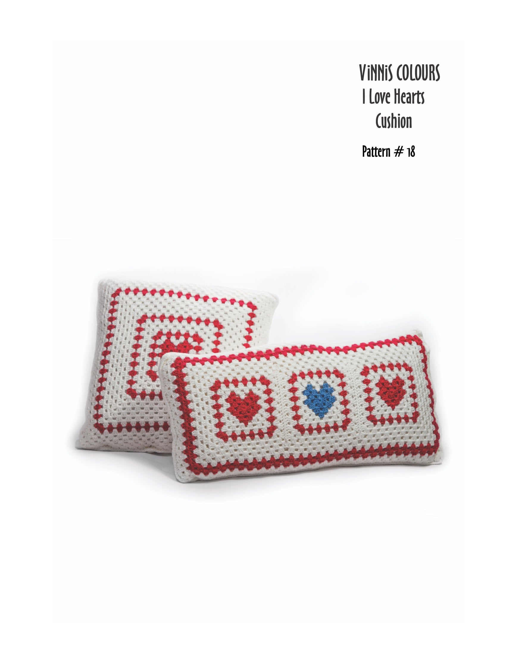 VCDL - P018 - I Love Hearts Cushion