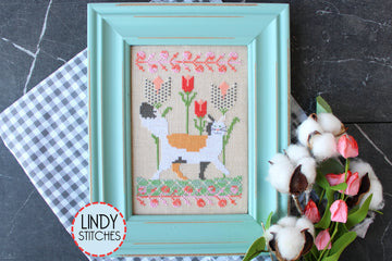 LNST - Cats in the Garden - Spring - Prancing In The Tulips