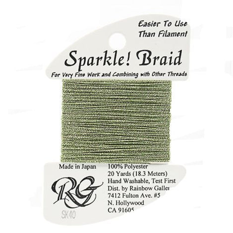 RBGL - Sparkle Braid - SK-0040 - Light Golden Green