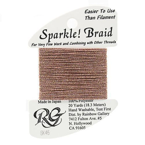 RBGL - Sparkle Braid - SK-0045 - Dark Golden Mauve