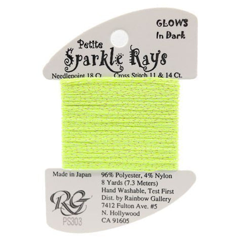 RBGL - Sparkle Rays - Petite - Glow In The Dark - PS-0303 - Chartreuse