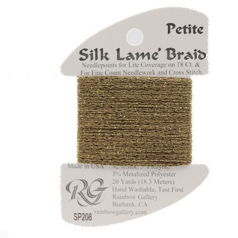 RBGL - Silk Lame Braid - Petite - SP-0208 - Antique Bronze