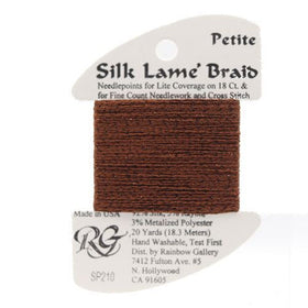 RBGL - Silk Lame Braid - 18 Count - SL-0210 - Cappuccino