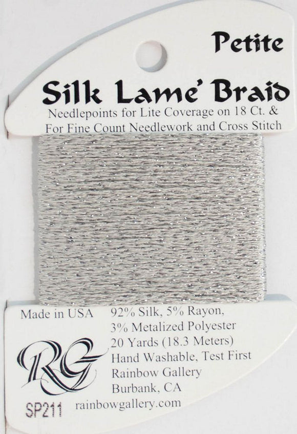 RBGL - Silk Lame Braid - 18 Count - SL-0211 - Glacier Grey