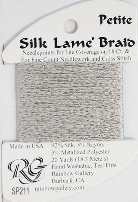 RBGL - Silk Lame Braid - 13 Count - LB-0211 - Glacier Grey