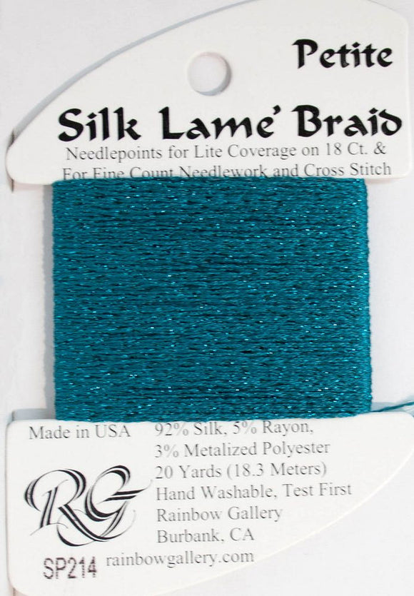 RBGL - Silk Lame Braid - 18 Count - SL-0214 - Lake Blue