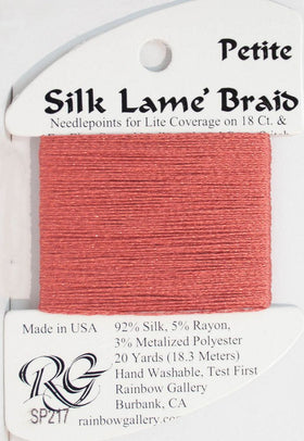 RBGL - Silk Lame Braid - Petite - SP-0217 - Burnt Coral