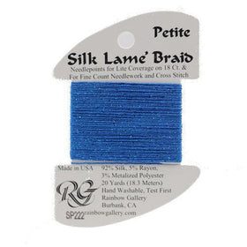 RBGL - Silk Lame Braid - 18 Count - SL-0222 - Brilliant Blue