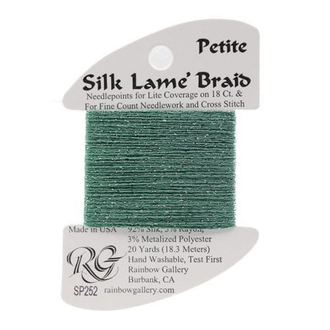 RBGL - Silk Lame Braid - Petite - SP-0252 - Caribbean Green
