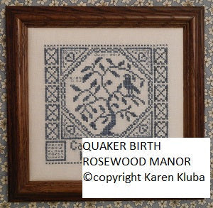 RWM - Quaker Birth Sampler - S-1052