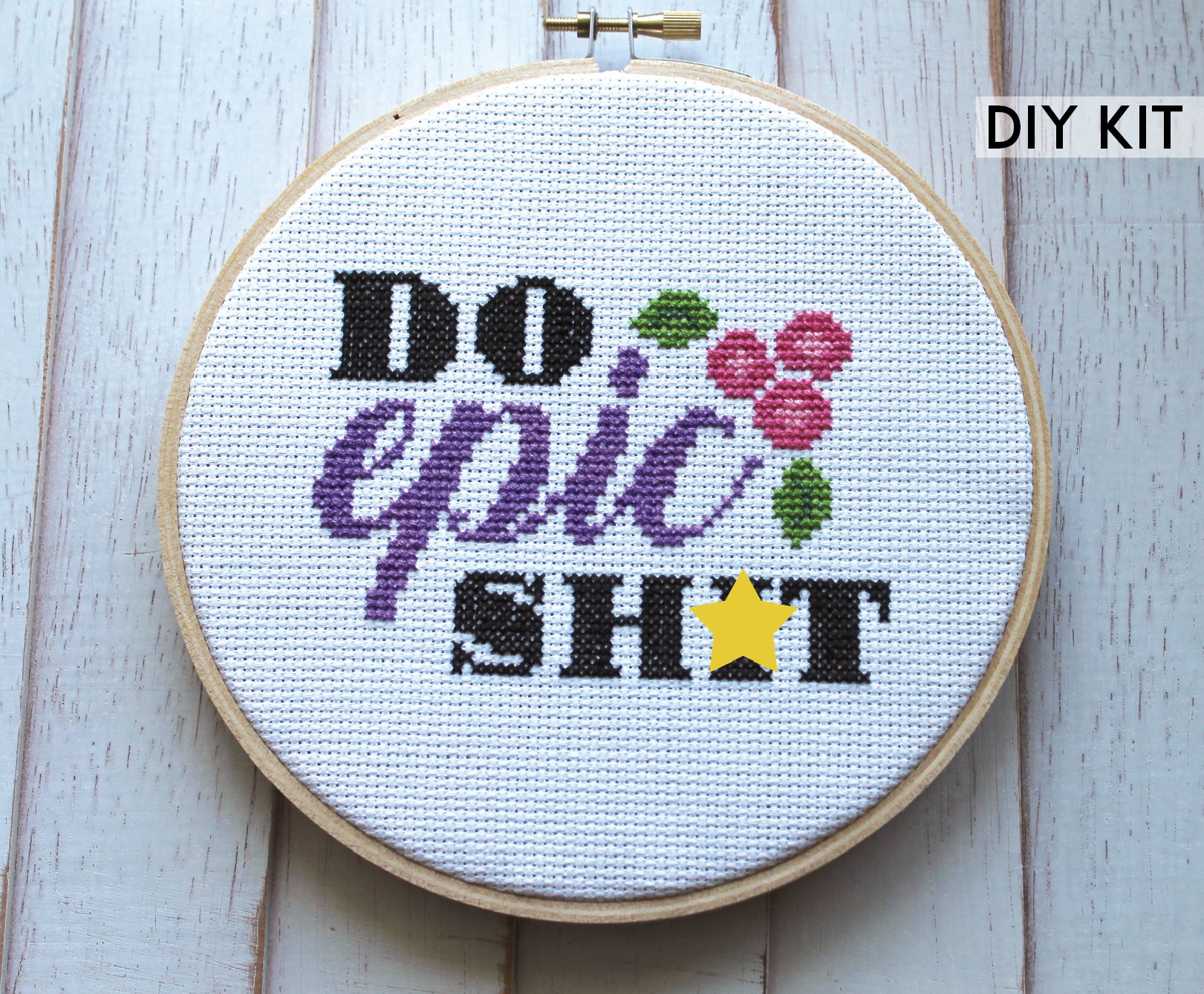 Do Epic Shit Modern Counted Cross Stitch Kit