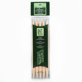 CLV - Takumi Bamboo Knitting Needles Double Pointed (7") No. 15