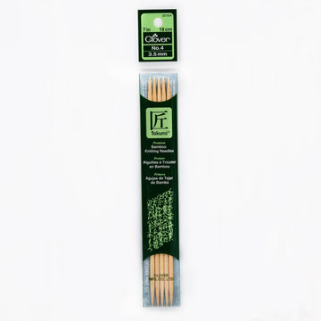 CLV - Takumi Bamboo Knitting Needles Double Pointed (7") No. 4