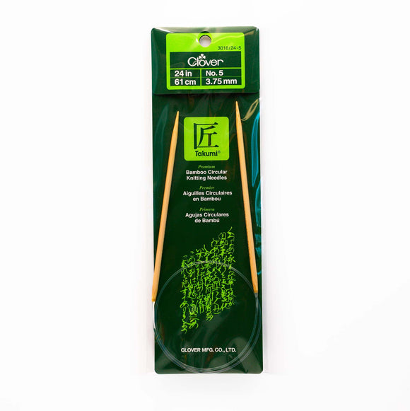 CLV - Takumi Bamboo Knitting Needles Circular 24" No. 5 (3.75mm)