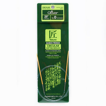CLV - Takumi Bamboo Knitting Needles Circular 29" No. 0 (2.00mm)