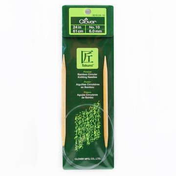 CLV - Takumi Bamboo Knitting Needles Circular 24" No. 10 (6.00mm)