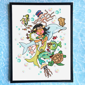 SPCL - Mary Engelbreit - Under Water - Cross Stitch Kit