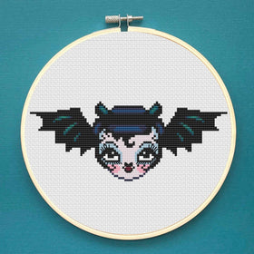 SPCL - Fluff - Vampire Bat Dolly - Cross--Stitch Kit