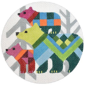 MLPR - Melissa Prince Designs - H-248 - Abstract Bear and Cubs