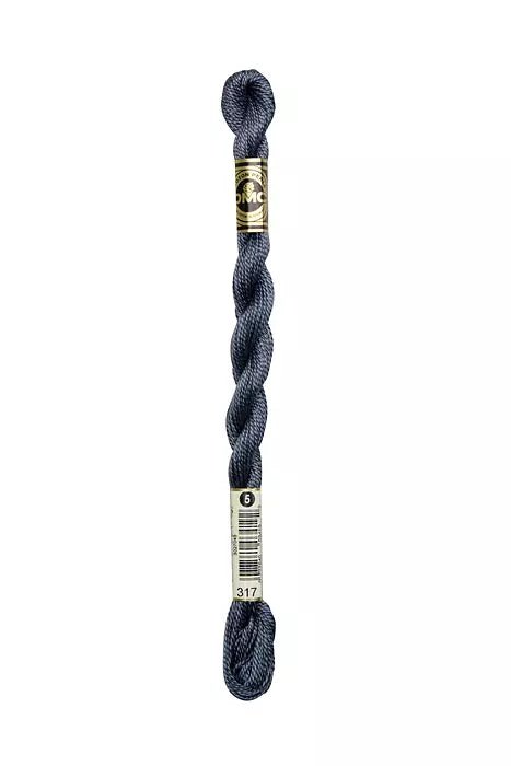 DMC - Perle #08 - 0317 - Pewter Grey