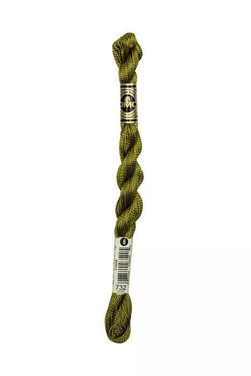 DMC - Perle #08 - 0732 - Olive Green